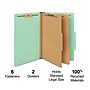 Staples® 60% Recycled Pressboard Classification Folder, 2-Dividers, 2 1/2" Expansion, Legal Size, Green, 20/Box~#|#~DC28721A-E701-4863-B6AC764B2826AE34_sc7