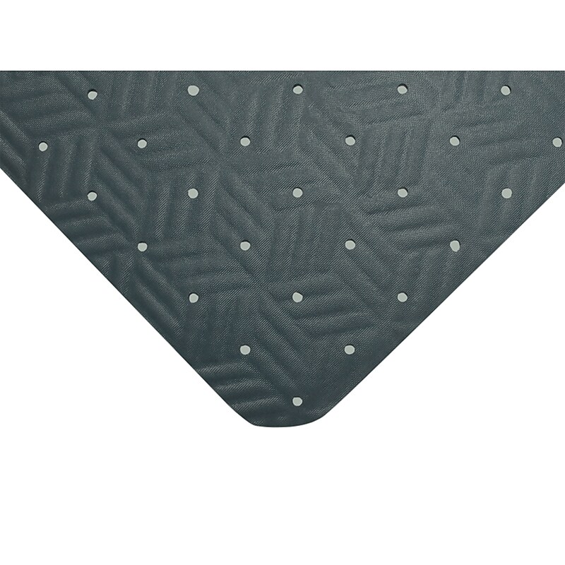 M + A Matting Wet Step Anti-Fatigue Commercial Drainage Floor Mat, 3' x 10', Gray (7892310007) image 1