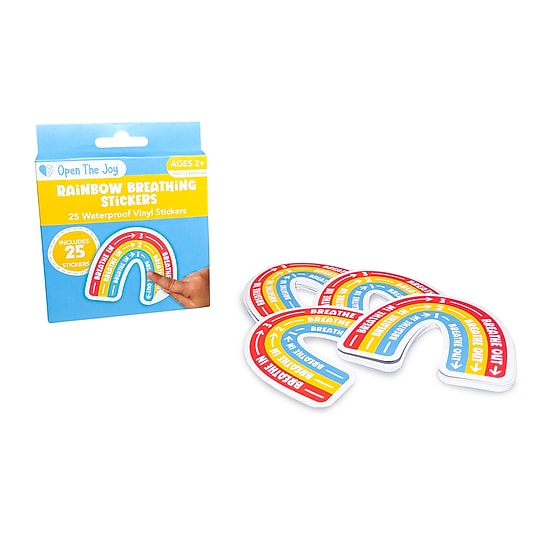 Open the Joy Rainbow Breathing Sticker Class Pack Stickers, 25/Pack (OTJRAINBOWCP)~#|#~DC29E68E-40A0-452A-8A5AAF7AE4FDE3EA_sc7