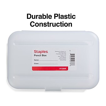 Staples Snap Plastic Cases, Clear (22859)