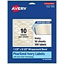 Avery Pearlized Ivory Decorative Edge Multipurpose Labels, 1.5" x 3.5", Ivory, 500/Box (94122)~#|#~DC2B3F7A-9A43-44FF-B665CA06E50227FC_sc7