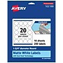 Avery TrueBlock Laser/Inkjet Round Multipurpose Labels, 1.75" Dia., White, 200 Labels/Pack (94509)~#|#~DC2F9875-20A3-4BF5-A3798B5DB81B3783_sc7