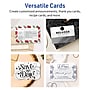 Avery Integrated Cards, 3.5" x 5", Glossy White, 200/Box  (95340)~#|#~DC314A89-C9B1-4532-9A2501BA37020FA5_sc7