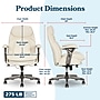 La-Z-Boy Caelan Ergonomic Faux Leather Swivel Task Chair, Cream (52705-CRM-DS)~#|#~DC367A10-8A1C-4201-AC3380C0BAD1FA26_sc7