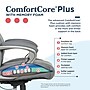 La-Z-Boy Niall AIR Lumbar Pro+ Ergonomic Vegan Leather Executive Big & Tall Chair, 400 lb. Capacity, Cool Gray (60114-CGRY)~#|#~DC4027CA-0F00-46E2-9702C549C11F4FCA_sc7