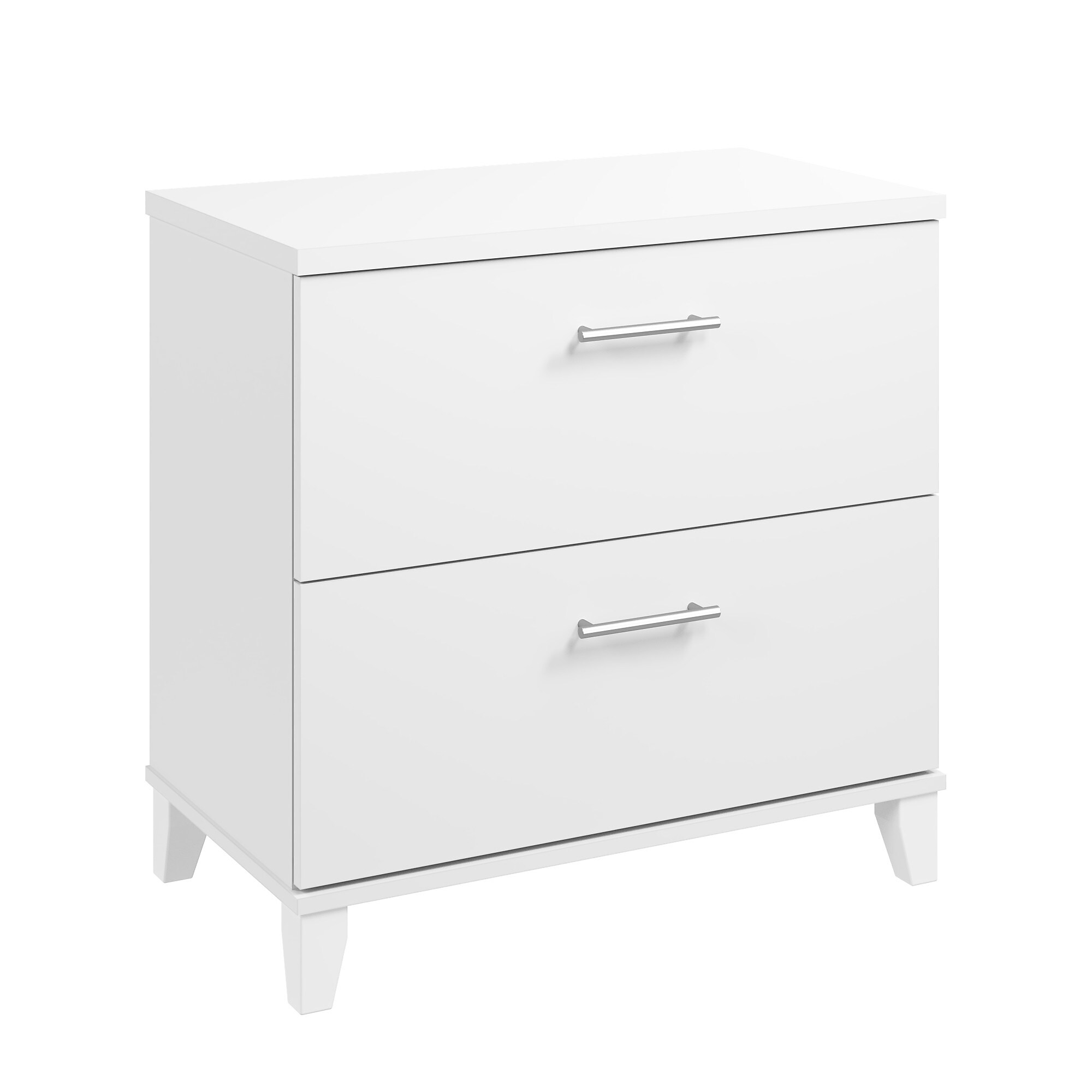 Bush Home Somerset 2 Drawer Lateral File Cabinet, White (WC81980) Sansujyuku sansujyuku.com