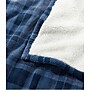 L.L.Bean Wicked Plush Sherpa Throw, Large, Nautical Navy Plaid (1000095154)~#|#~DC4223C6-E455-4391-8C695A458D18C09E_sc7