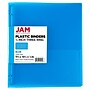 JAM Paper 1/2" 3-Ring Flexible Poly Binder, Blue (PB75237BU)~#|#~DC4229FF-7B33-495C-90DC7EDC5D04CE77_sc7