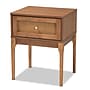 Baxton Studio Ramiel 18.7"W x 15.7"D Wooden Nightstand, Natural Brown/Gold (215-12425-HiT)~#|#~DC4410DA-A869-47C7-833DE0863ECFAEEE_sc7