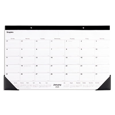 At-A-Glance HT1500 22\" X 17\" 2026 Executive Monthly Desk Pad Calendar