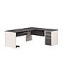 Bestar Connexion 72"W L Shaped Desk with Drawers and Keyboard Tray, Slate (93880-59)~#|#~DC4654D8-6122-41AA-9850269AA1AE2709_sc7