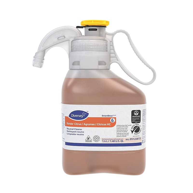 Stride HC 3 Multipurpose Cleaner for Diversey SmartDose, Citrus Scent, 1400.6 mL (95122613) image 1