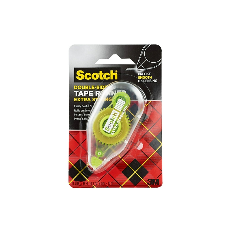 Scotch Extra Strength Adhesive Roller, 3/8" x 396" (6055-ES) image 1