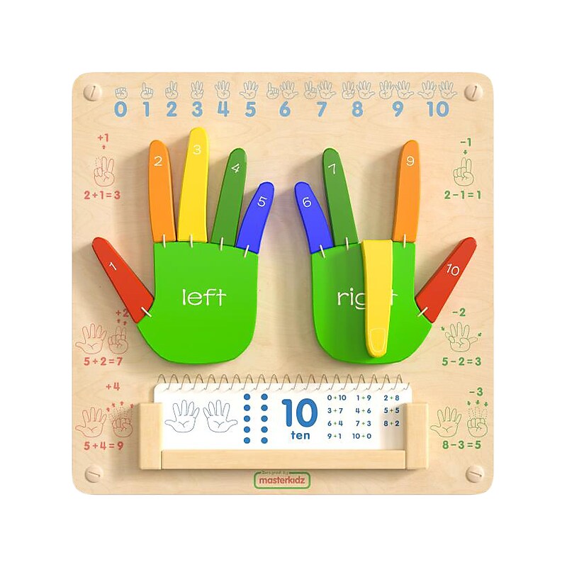 Flash Furniture Bright Beginnings Counting STEAM Wall Activity Board (MK-ME09524-GG) image 1