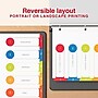Staples Customizable Table of Contents Numeric Dividers, 5-Tabs, 6 Sets, Multicolor~#|#~DC4FB24E-A4CB-4DE1-B9487EE7AD0F6FCB_sc7