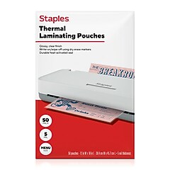 Staples Thermal Laminating Pouches, Letter Size, 3 Mil, 400/Pack