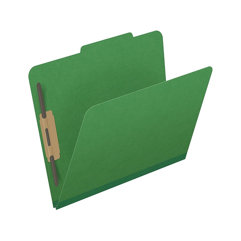 Medical Arts Press Pressboard Classification Folder, 2" Expansion, Letter Size, Moss Green, 25/Box (DV-T42-02-3MGN) image 1