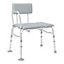 Medline Bath Bench, Fixed Arm, Padded Back Rest, Aluminum Frame, 400 lb. Capacity (G3-100KBPX1)~#|#~DC646A95-6B52-4F11-B55E678DB30C5BB3_sc7