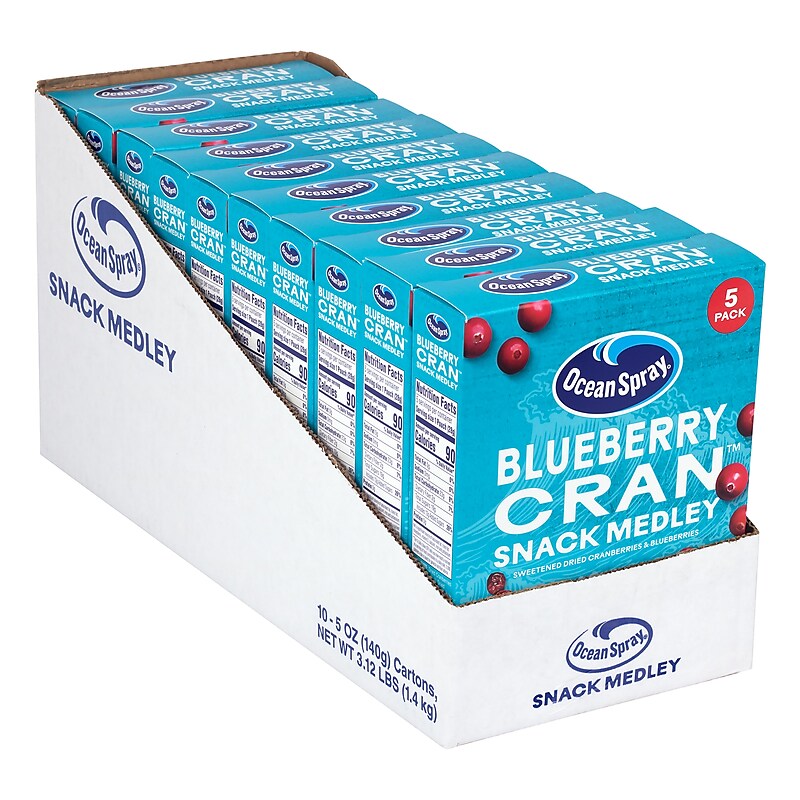 Ocean Spray Blueberry Cran Snack Medley, 1 oz, 10/Pack (307-00426) image 1