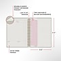 Staples Pro120 Elite™ Flexible Cover Meeting Notebook, 6.5" x 9.5", Narrow Ruled, 90 Sheets, Dusty Pink (ST63371)~#|#~DC6C58C6-EF06-4903-AB2CF116792E37E8_sc7