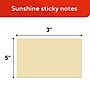 Staples Sticky Notes, 3" x 5", Yellow, Recycled Paper, 1200 Sheets – Eco‑Friendly Self‑Stick Notes for Lists & Reminders~#|#~DC700594-6758-4DAC-9D2661BC8B173997_sc7