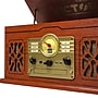 Victor State 7-in-1 Turntable Music Center w/ 3-Speed Record Player, CD/MP3/Cassette, FM, Dual Bluetooth In/Out, Mahogany~#|#~DC74C8BD-F02D-4750-B6F8F6AFEDA02742_sc7