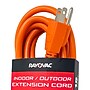RAYOVAC 15' Indoor/Outdoor Extension Cord, 16 AWG, Orange (HM-EC-002-15)~#|#~DC74F737-7DA9-4270-9A3F1608975D8D91_sc7