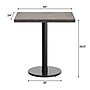 Flash Furniture Bennett Wooden Commercial Indoor Table, 30" x 24", Dark Brown Top/Black Base (GSF2430DBTR18)~#|#~DC75D4D7-9B16-4725-AC02378C1CD9E7B0_sc7