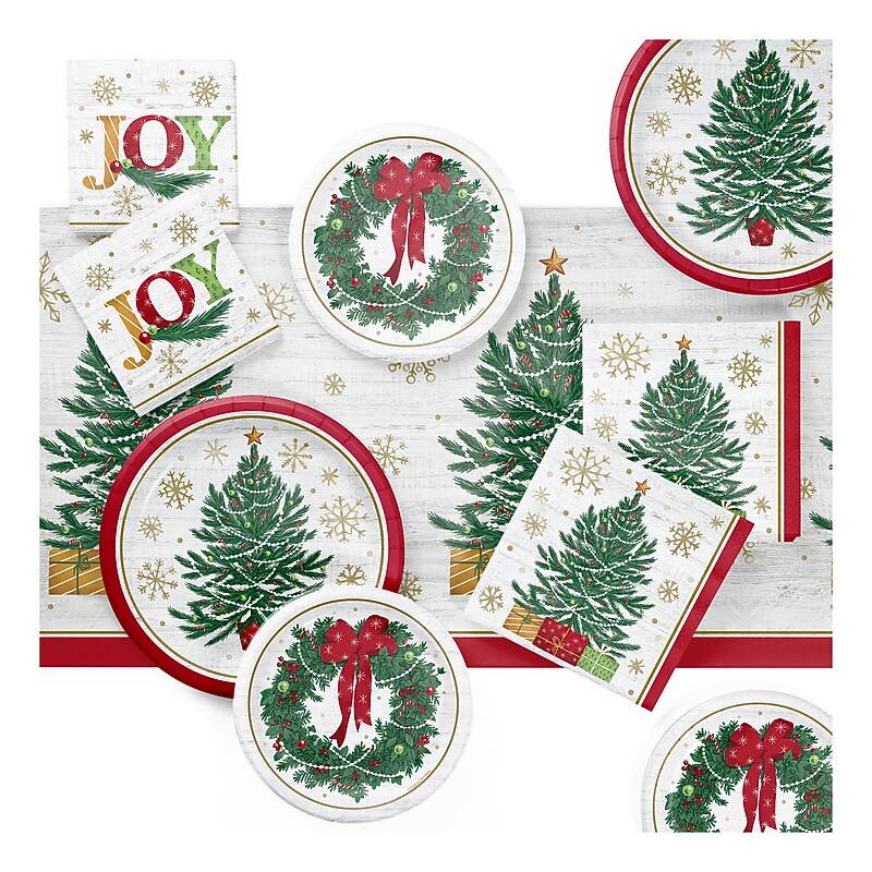 Say Hooray! Timeless Tree Tableware Kit, Multicolored, 49/Pack (DTC9400E2A) image 1