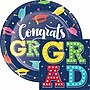 Creative Converting Glad to Be Grad Paper Plates and Napkins Kit, Serves 16 (DTC9209E2G)~#|#~DC7999A9-0505-4E5E-AF0CFBA83725F0AE_sc7