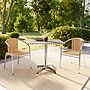 Flash Furniture Lila Indoor-Outdoor Table Set with 2 Chairs, 31.5" x 31.5", Aluminum/Beige (TLH32SQ020BGCH2)~#|#~DC7C69F1-24EE-4D08-ABC56A638AE58B22_sc7
