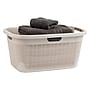 Mind Reader 10-Gallon Laundry Basket, Plastic, Ivory (40FABASK-IVO)~#|#~DC7DDE31-4118-4364-8DBBA3C9994174C9_sc7