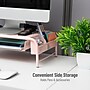 Mind Reader Monitor Stand with Paper Tray, Metal, Pink (MESHMONSTA-PNK)~#|#~DC84DC51-B366-4E5E-962CD7143D702A69_sc7