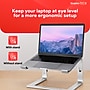 Staples TECH 11.2" x 10.2" Aluminum Laptop Stand, Silver (ST62653)~#|#~DC8B4D7D-4399-49EB-8D092236A080A265_sc7