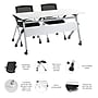 Bush Business Furniture Envision 60"W Foldable Training Room Table with 2 Chairs, White (NVS005WH)~#|#~DC8D8D9F-3300-4D51-94EBB594234FB771_sc7