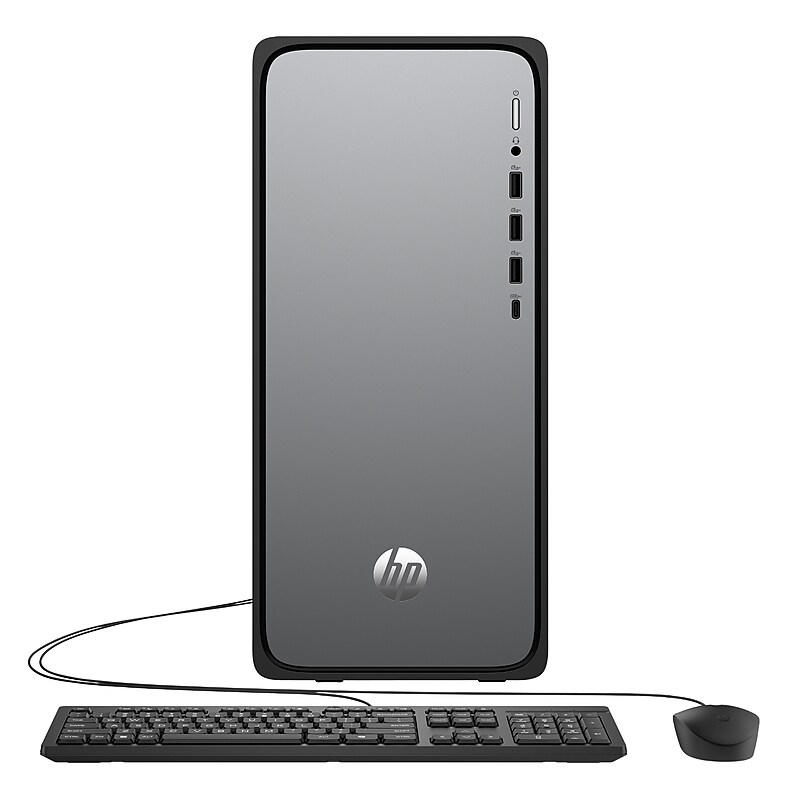 HP OmniDesk Desktop Computer, Intel Core i5-14400, 16GB RAM,  512GB SSD, Windows 11 Home, Mouse/Keyboard Included image 1