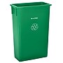 Alpine Industries Polypropylene Recycling Bin, 23 Gallon, Green  (ALP477-GRN)~#|#~DC9727D6-5F3E-4837-AFC23A17EE2DC0A7_sc7