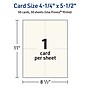 Avery Integrated Cards, 4.25" x 5.5", Matte Ivory, 50/Box (95346)~#|#~DC977AF0-8E75-4700-8404A00FF8DC23D1_sc7