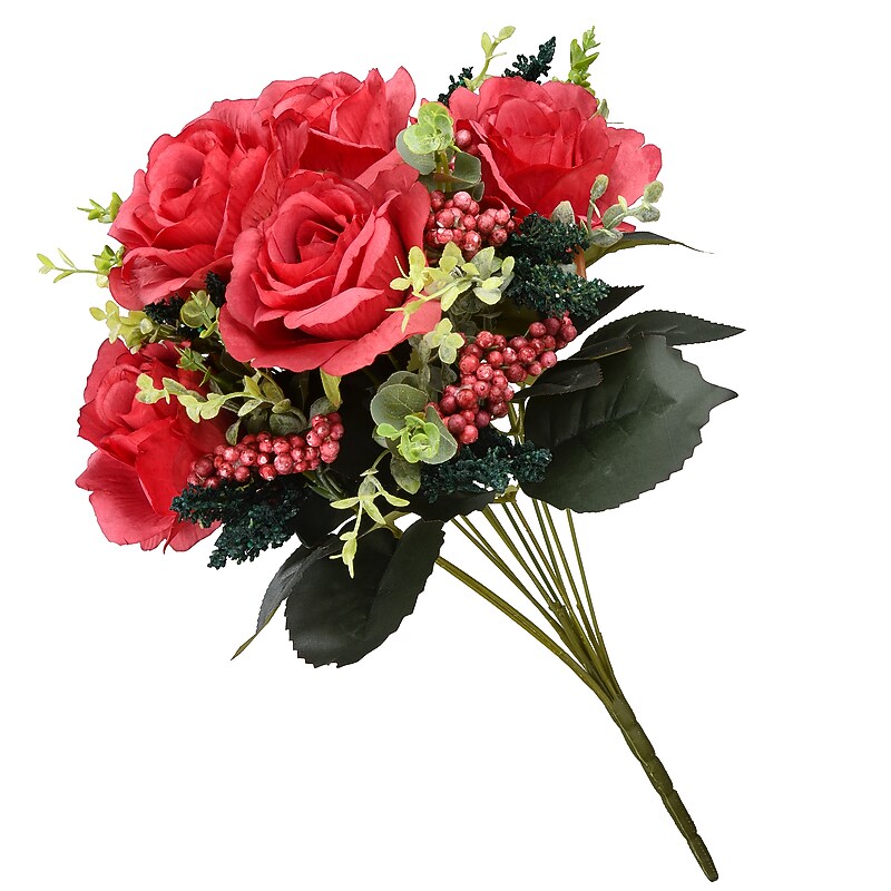 National Tree Company 19" Red Rose Bundle (RAS-H18029RD-1) image 1