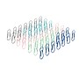 Poppin Standard Paper Clips, Assorted Colors, 50 Clips/Pack (108620)~#|#~DC9CEEA9-6746-4E8E-AC775FEEB6105FCA_sc7