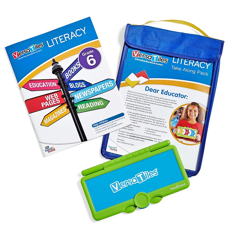 hand2mind VersaTiles Grade 6 Reading Practice Take Along Set (H2M-85872) image 1