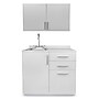 Viva Comfort 36'' H x 36" W Exam Room Medical Cabinet with Left Sink and 36" W Wall Cabinet, 3 Drawers, Gray (90236LS-GRY-WAL)~#|#~DC9FD89D-7A24-4953-81DC9A21F2637A43_sc7