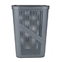 Mind Reader 15.85-Gallon Slim Laundry Hamper with Lid, Plastic, Gray, 2/Set (2HBIN60-GRY)~#|#~DCA3D525-B2F1-4866-870CA3B119F91B3E_sc7