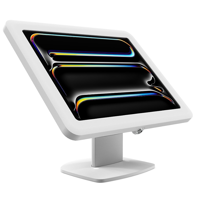 Bosstab Elite Evo Adjustable Anti-Theft iPad Tablet Stand, White (E06-EVXFR-0) image 1