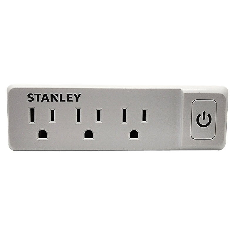 Stanley PlugMax ECO 3 Outlet Adapter, White (NCC30316) image 1