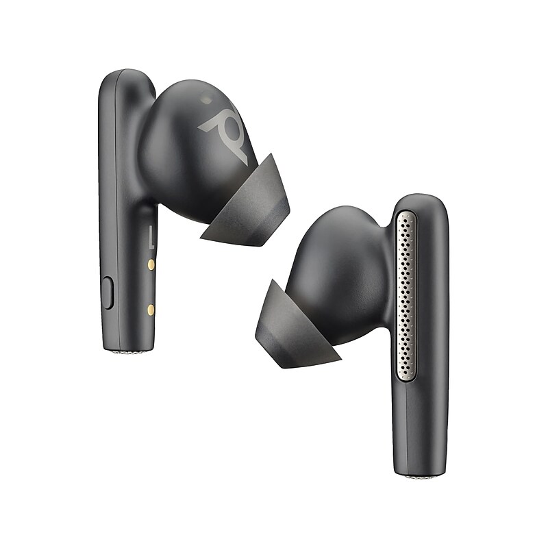 Poly Voyager Free 60 UC Wireless Noise Cancelling Bluetooth Earbuds, USB-A, MS Certified, Carbon Black (7Y8L7AA) image 1