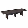 Bush Business Furniture 120W x 48D Boat Shaped Conference Table with Wood Base, Storm Gray (99TB12048SGK)~#|#~DCB8D06F-74E2-467E-9138336A237265AD_sc7