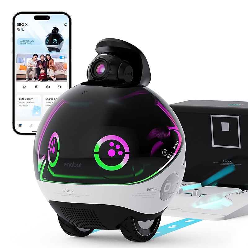 Enabot EBO X Home Robot, Black (EBO X) image 1
