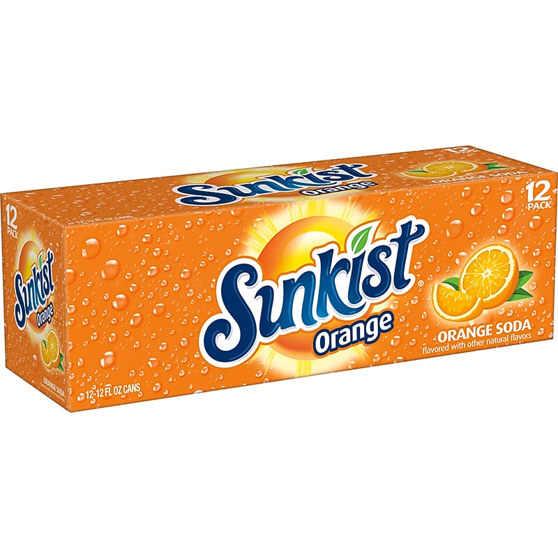 Sunkist Orange Soda, 12 oz., 12 Cans/Pack (SEV50066) image 1