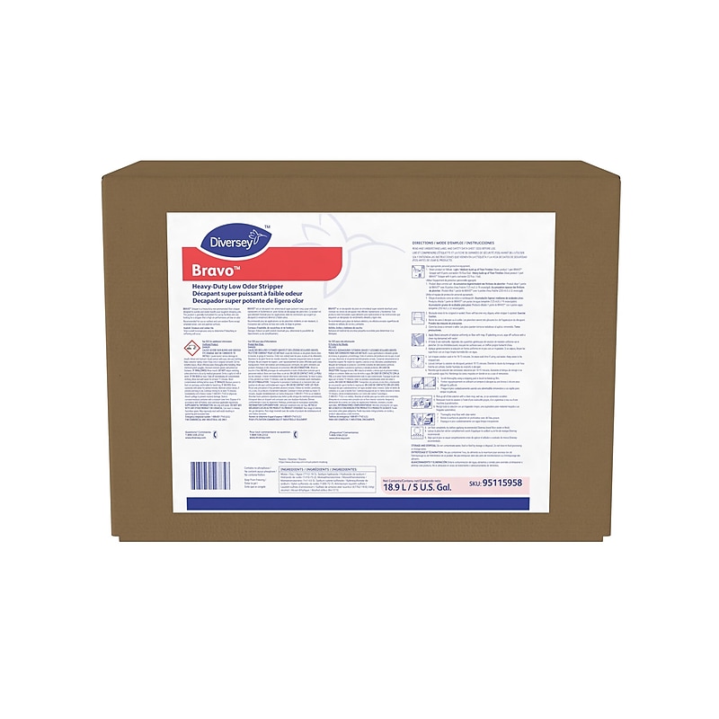 Bravo Heavy Duty Floor Stripper, Low Odor, 640 Oz. (95115958) image 1